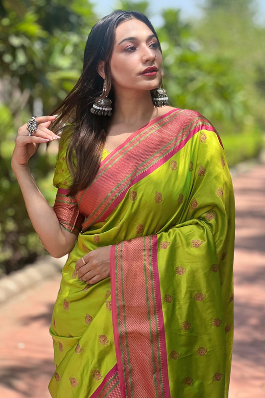 Green Paithani Saree-ZB133096_2_SareeButa.com