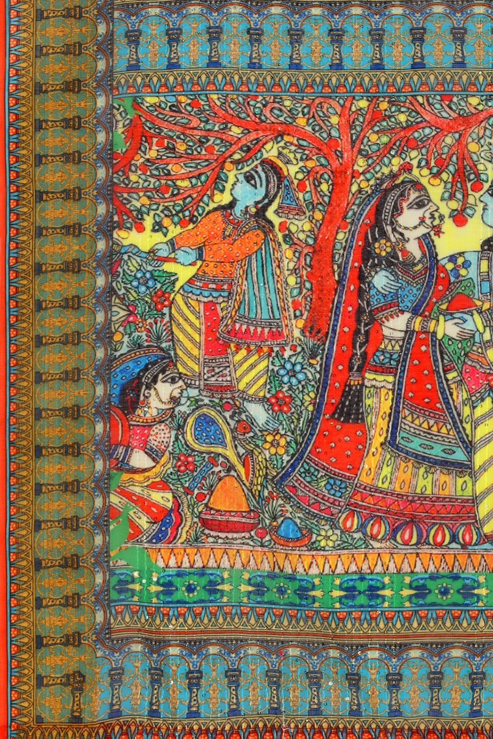 green-printed-linen-saree-zb132687_4_SareeButa.com