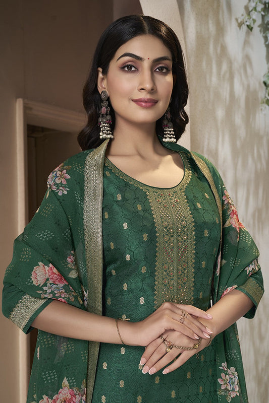 Green Readymade Dola Silk Suit-SS349_2_SareeButa.com