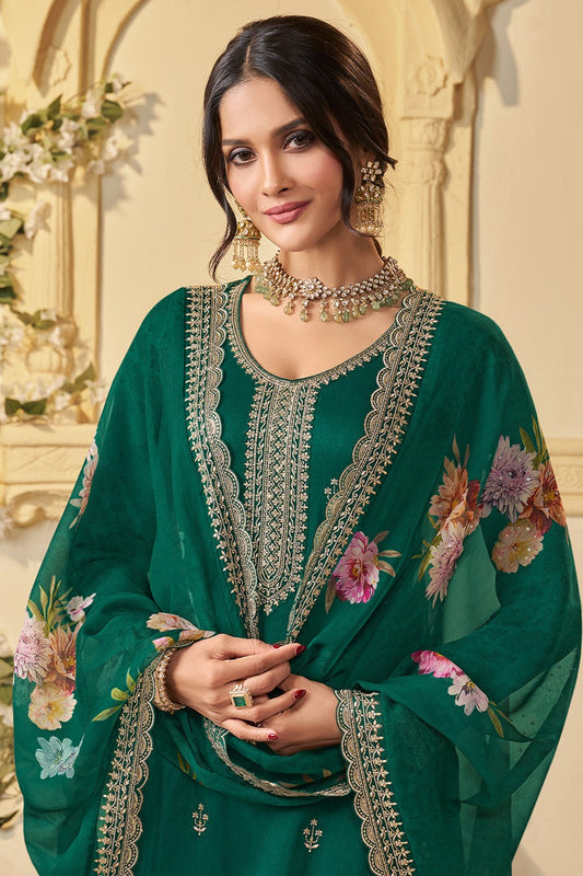 Green Readymade Munga Silk Suit-SS395_2_SareeButa.com