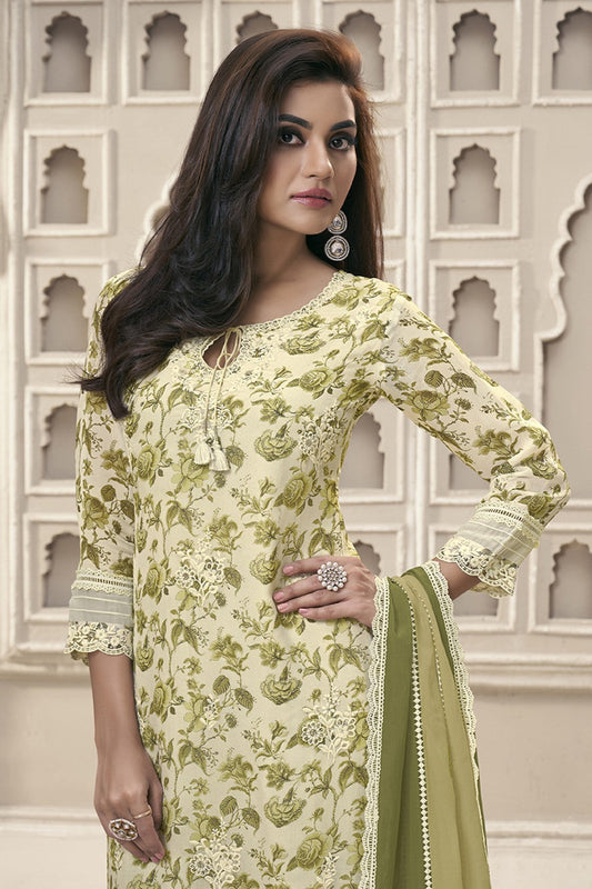 Green Readymade Organza Suit-SS292_2_SareeButa.com