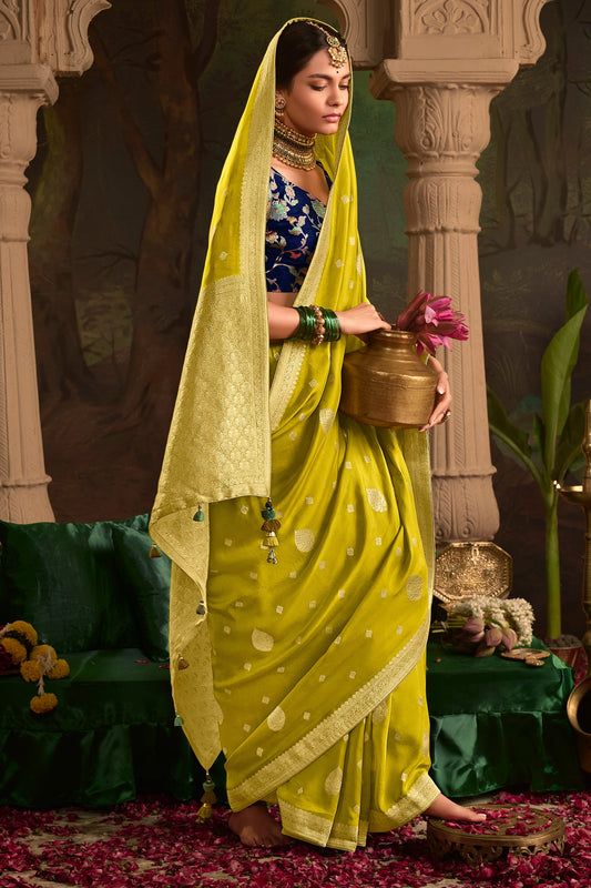 Green Woven Crepe Silk Saree-ZB133586_3_SareeButa.com
