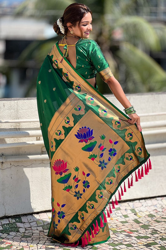 Green Paithani Saree-ZB133085_2_SareeButa.Com