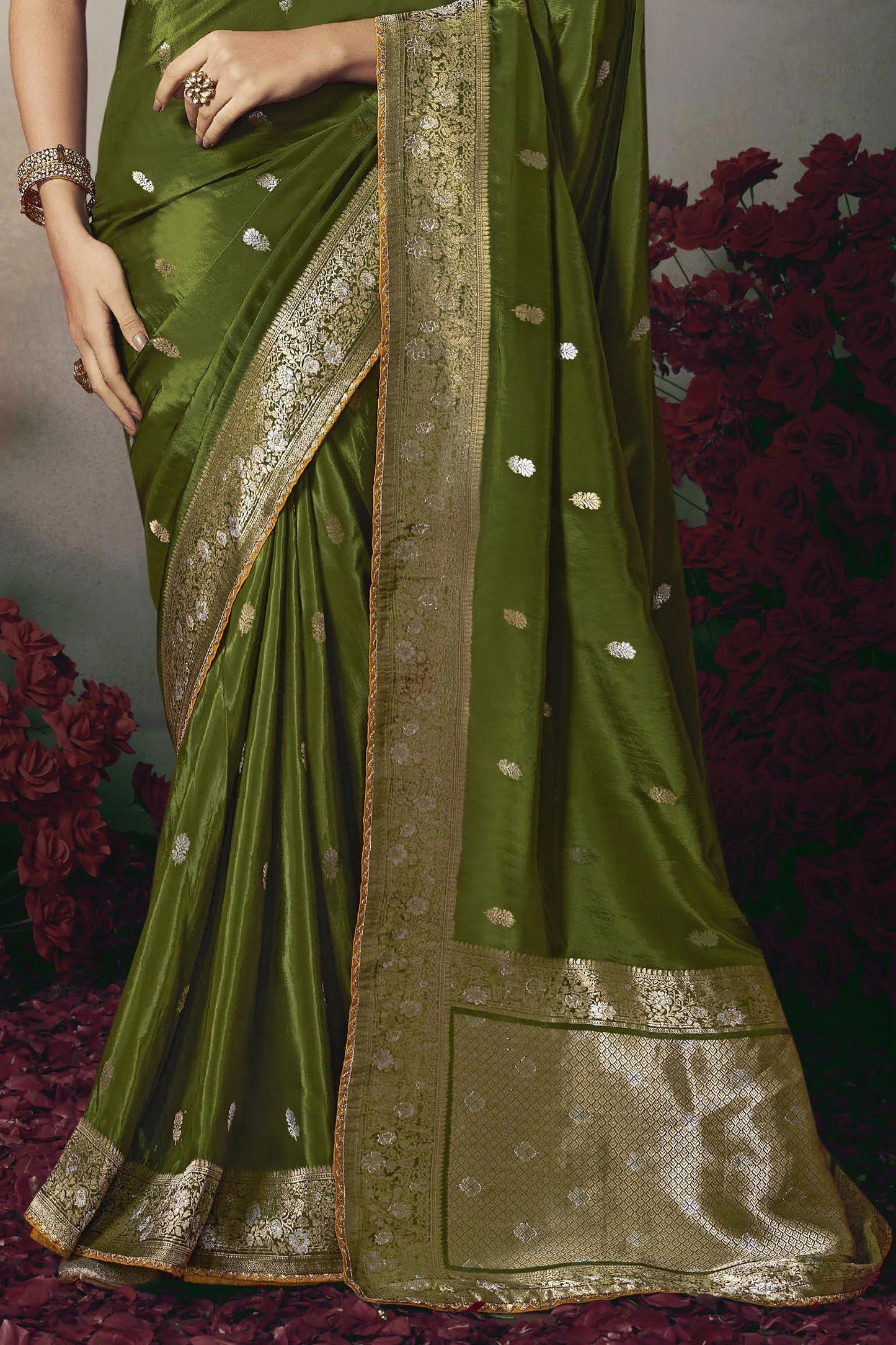 Green Woven Silk Saree-SAR11596_5_SareeButa.com
