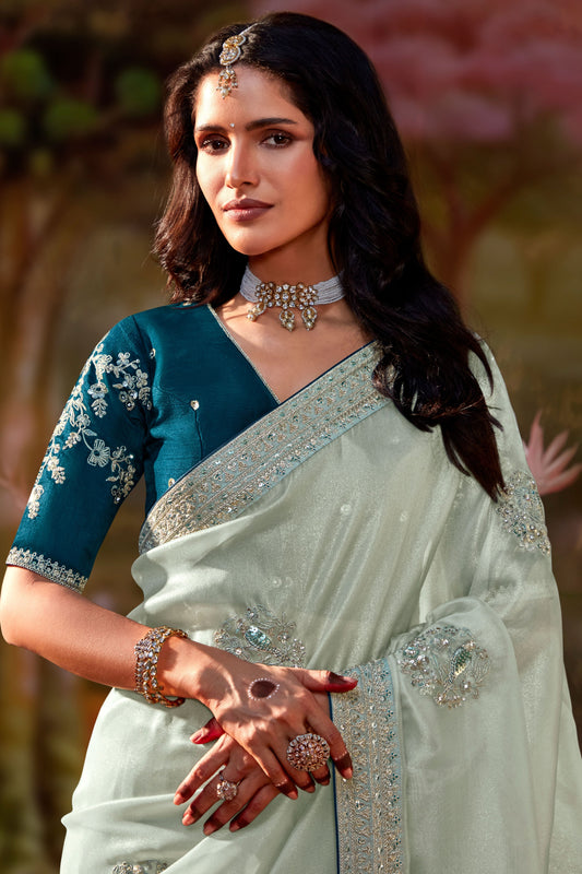 green-embroidered-organza-saree-zb132799_2_SareeButa.com