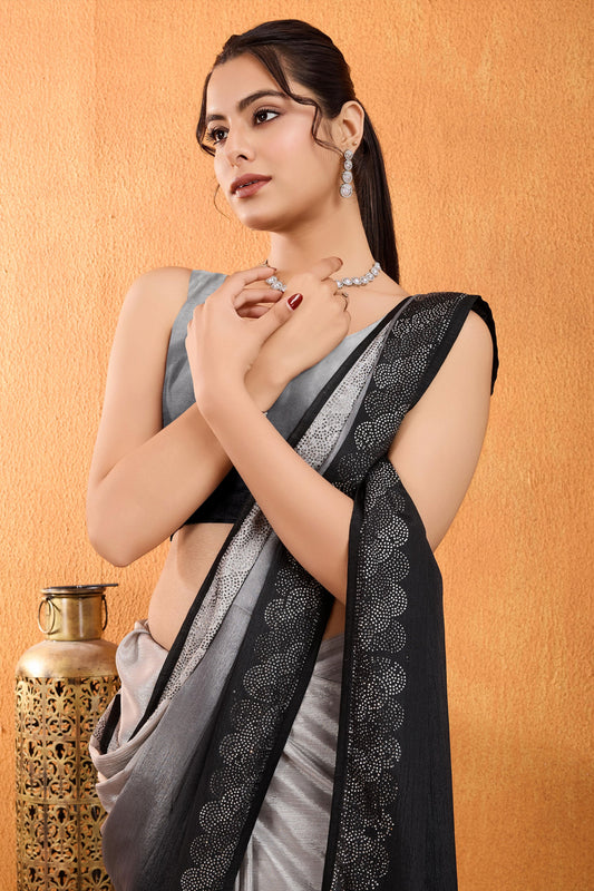 Grey Stone Work Chinon Saree-ZB134258_2_SareeButa.com