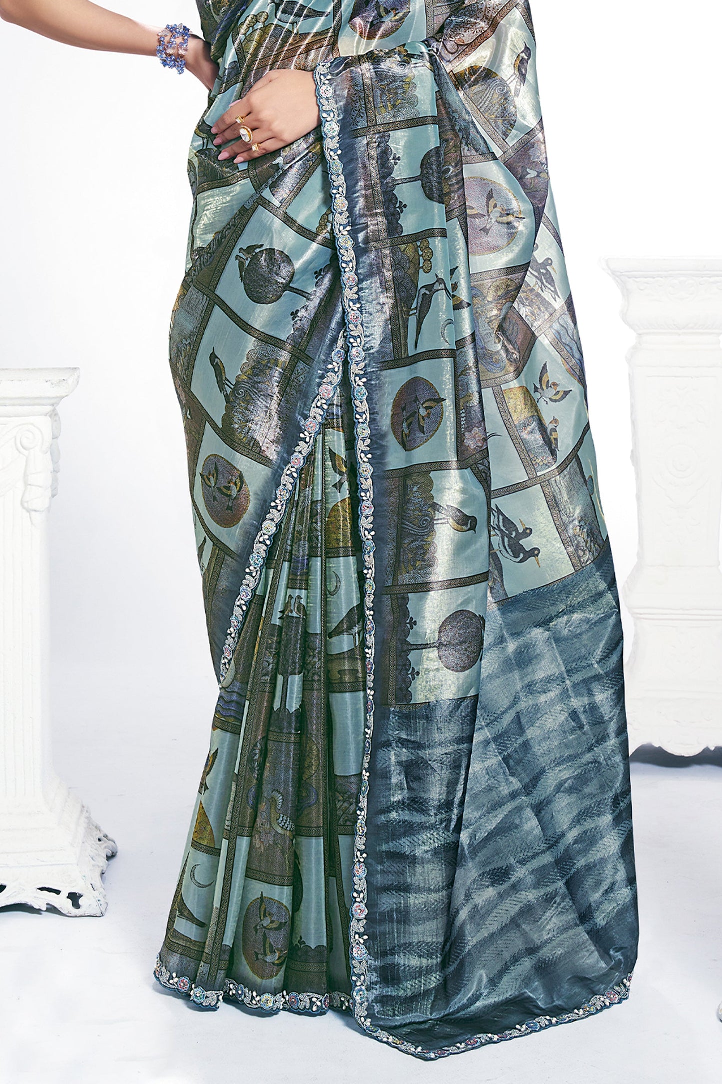 Grey Digital Printed Paper Silk Saree-SAR10261_4_SareeButa.com