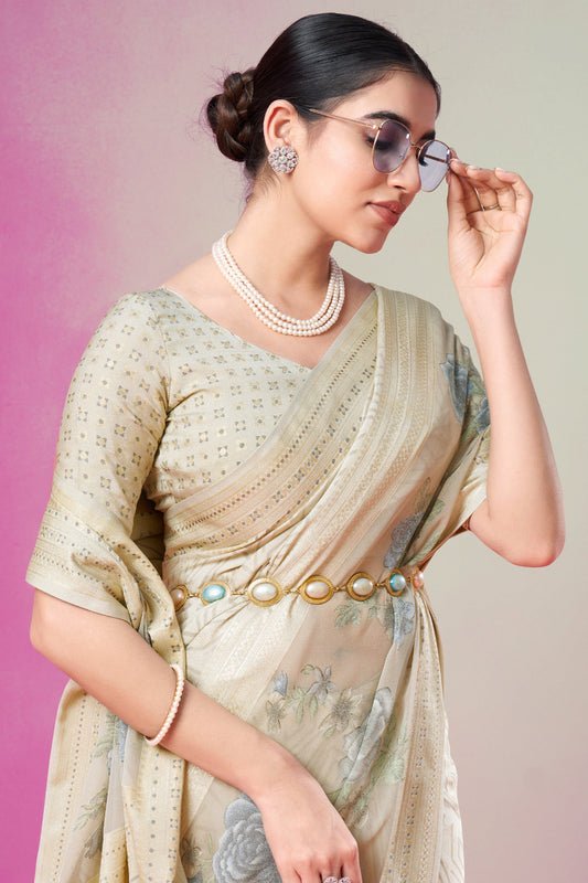 Pista Green Georgette Brasso Saree-ZB134175_2_SareeButa.com