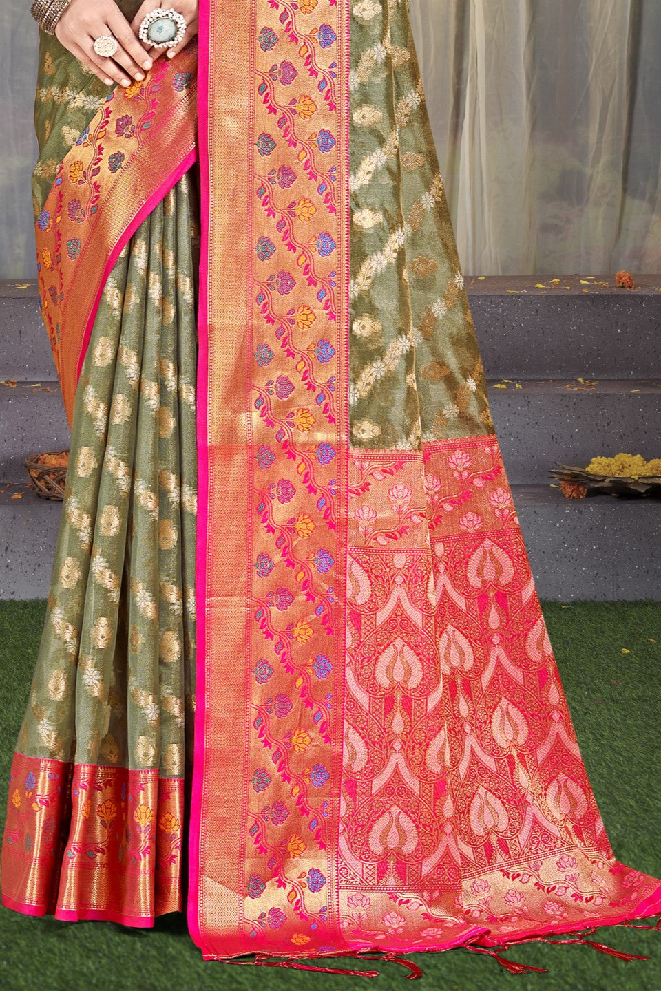 Grey Silk Saree-ZB132947_3_SareeButa.com