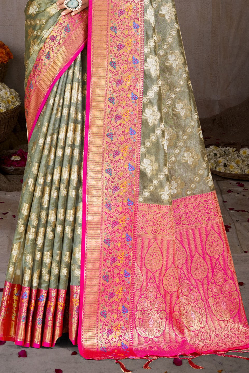 Grey Silk Saree-ZB132958_3_SareeButa.com