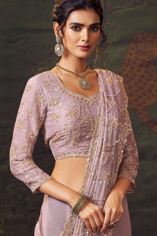Lavender Embroidered Tissue Saree-SAR11169_2_SareeButa.com