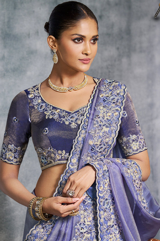 Lavender Embroidered Tissue Silk Saree-SAR10456_2_SareeButa.com