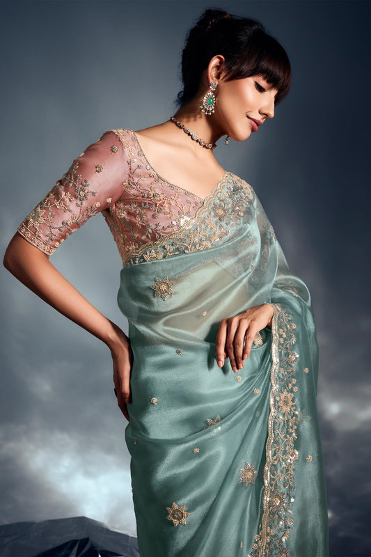 Light Blue Embroidered Tissue Silk Saree-SAR10212_2_SareeButa.com