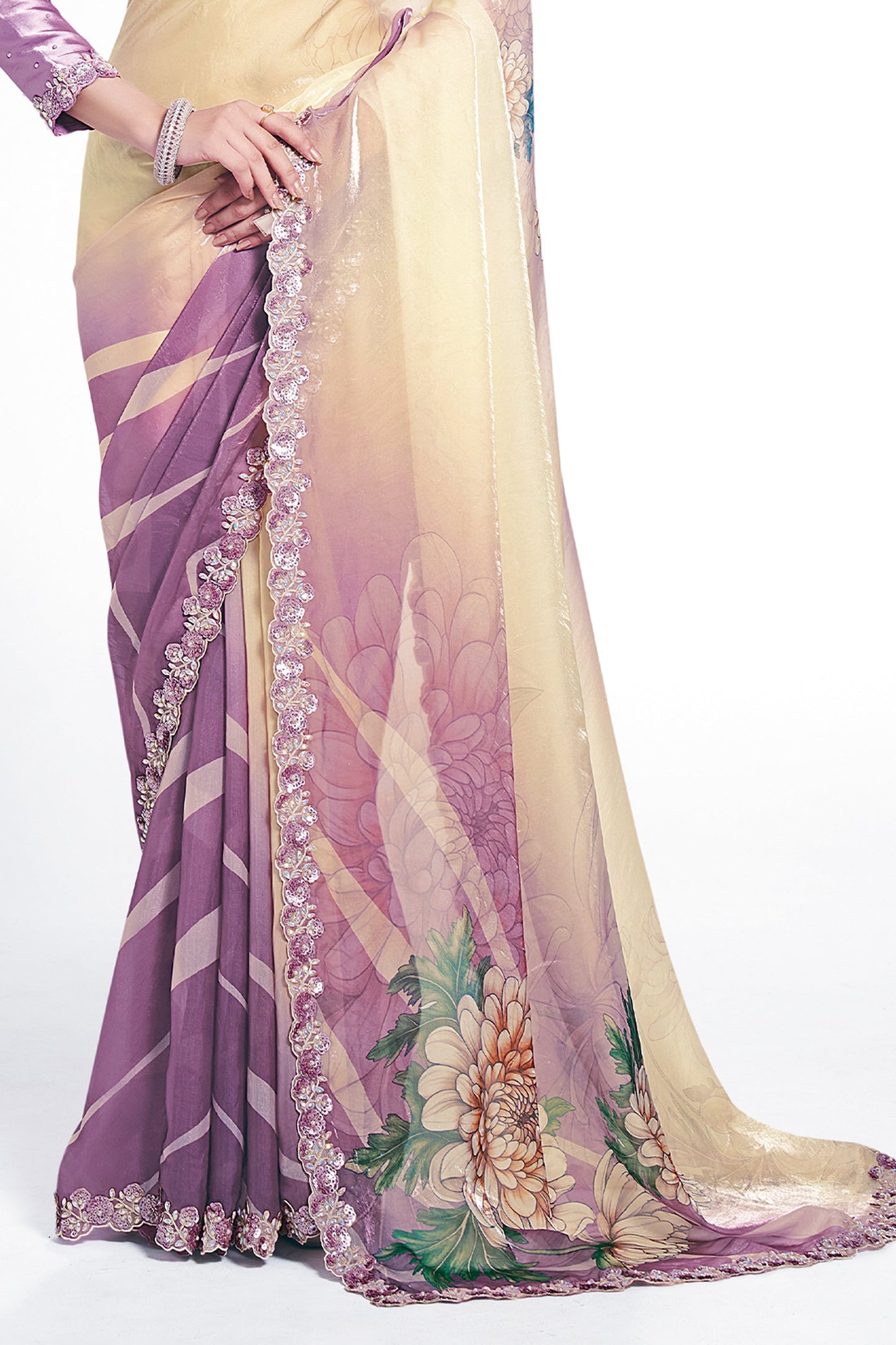 Lilac Digital Printed Satin Silk Saree-SAR10266_4_SareeButa.com