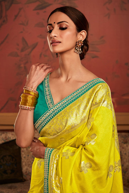 lime-green-woven-dola-silk-saree-zb131420_2_SareeButa.com