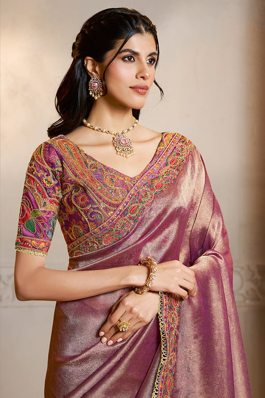 Mauve Embroidered Kanjivaram Silk Saree-SAR10873_2_SareeButa.com