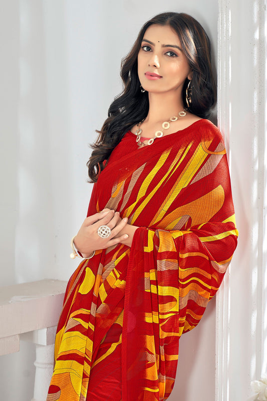yellow-printed-chiffon-saree-zb131641_2_SareeButa.com