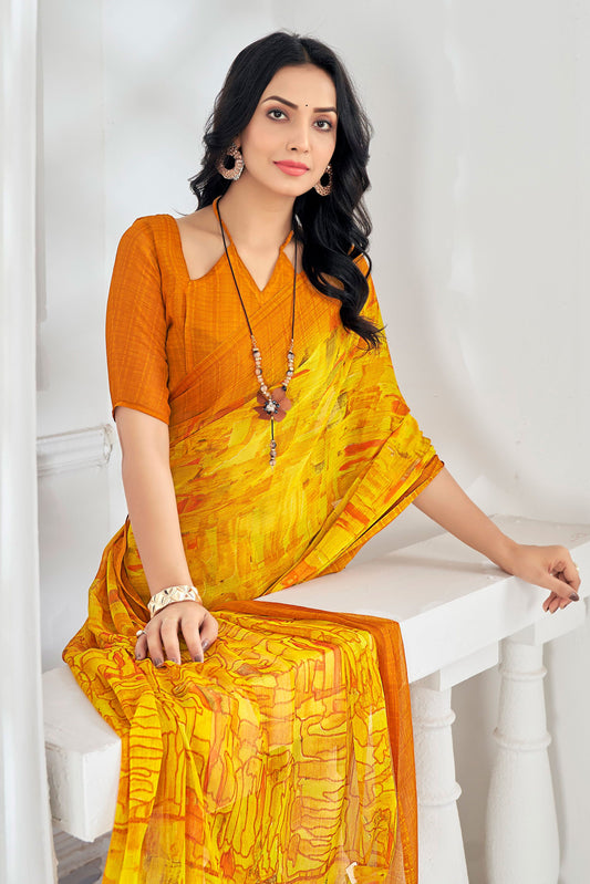 mustard-yellow-printed-chiffon-saree-zb131651_2_SareeButa.com