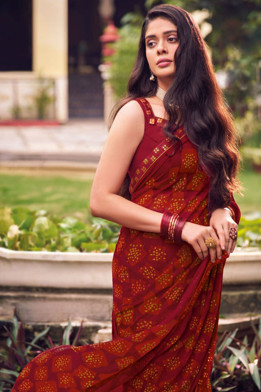 Multicolor Printed Georgette Saree-ZB133258_2_SareeButa.com