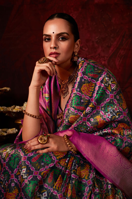 multicolor-printed-patola-silk-saree-zb131056_2_SareeButa.com