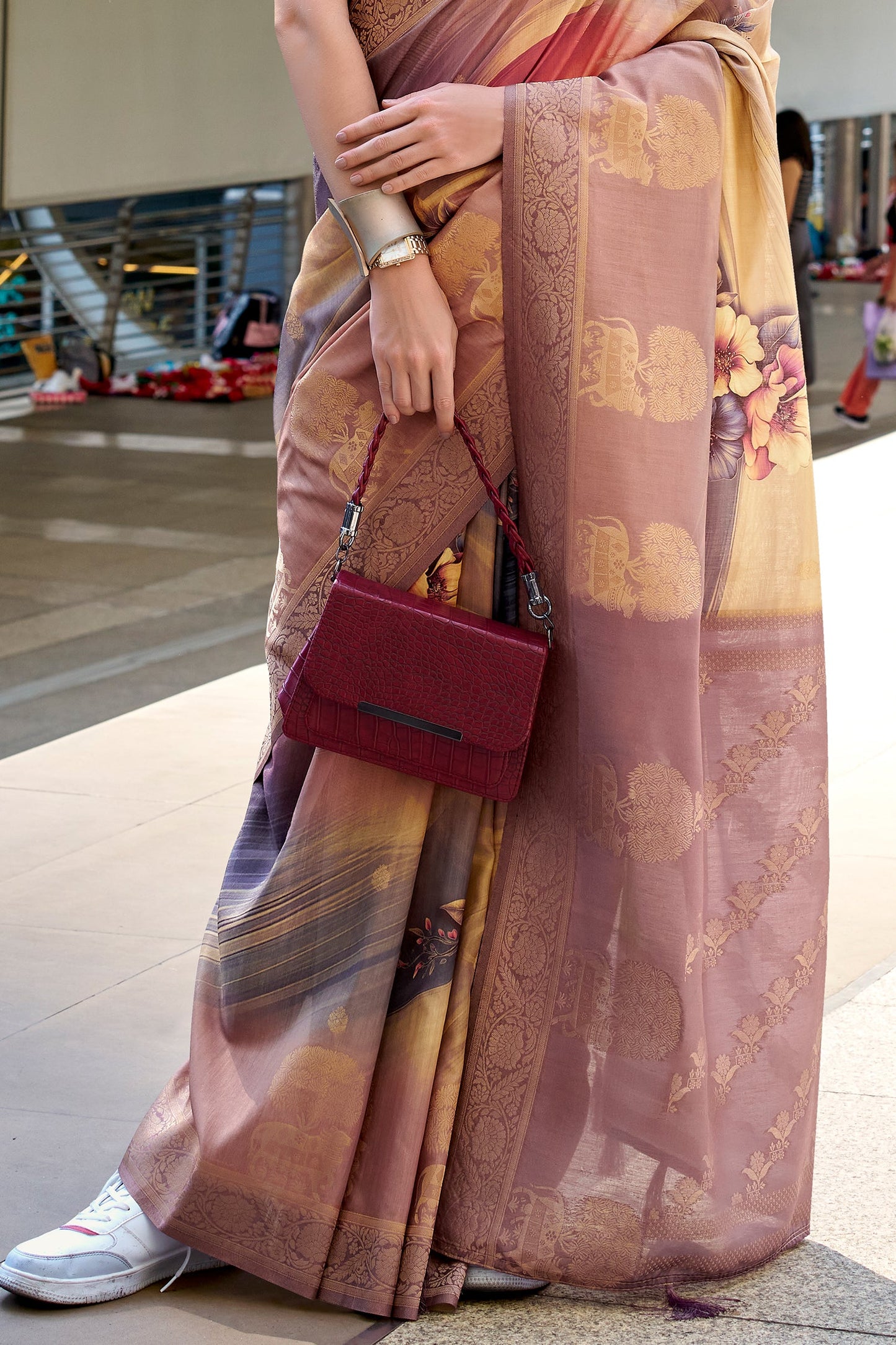 Multicolor Jacqaurd Silk Saree-ZB133851_4_SareeButa.com