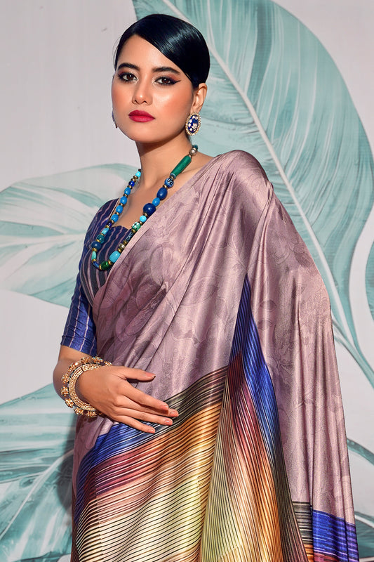Multicolor Printed Satin Saree-ZB134388_2_SareeButa.com