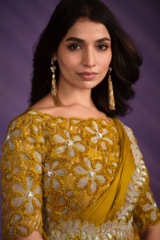 mustard-satin-crepe-silk-readymade-saree-zb130239_2_SareeButa.com