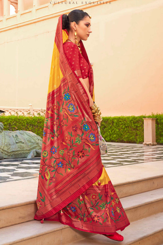 mustard-woven-paithani-silk-saree-zb131177_2_SareeButa.com