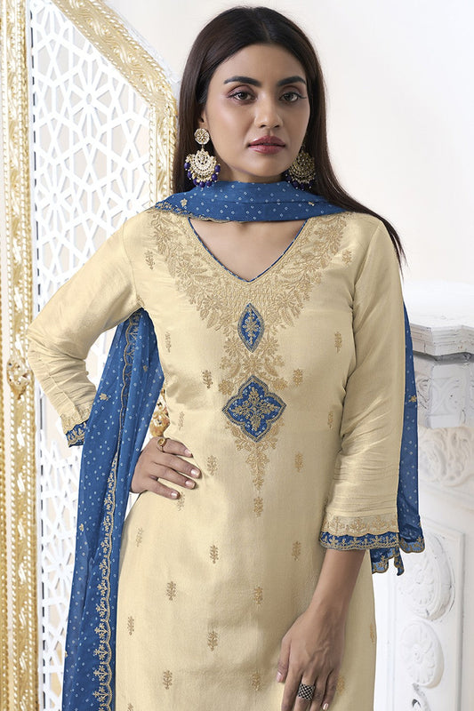 Off White Readymade Tissue Suit-SS299_2_SareeButa.com