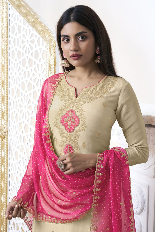 Off White Readymade Tissue Suit-SS301_2_SareeButa.com