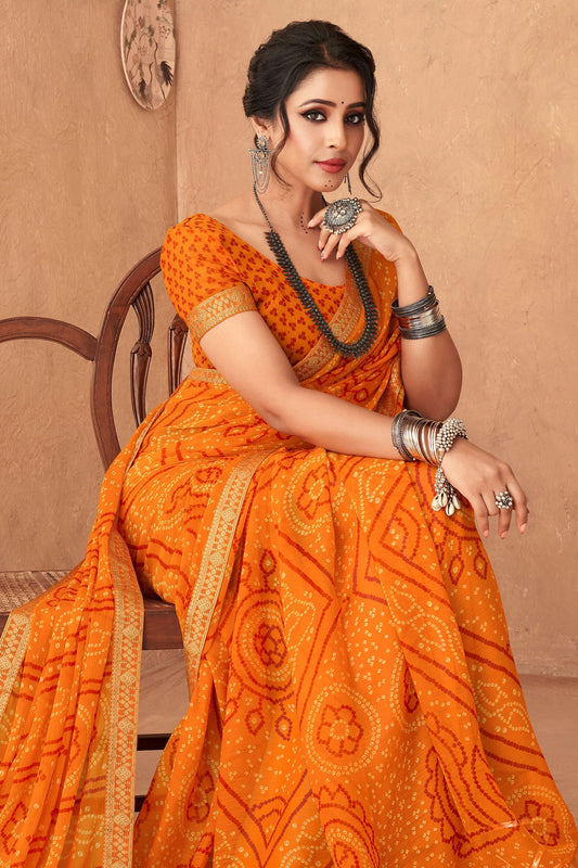 orange-chiffon-printed-bandhani-saree-zb131324_2_SareeButa.com