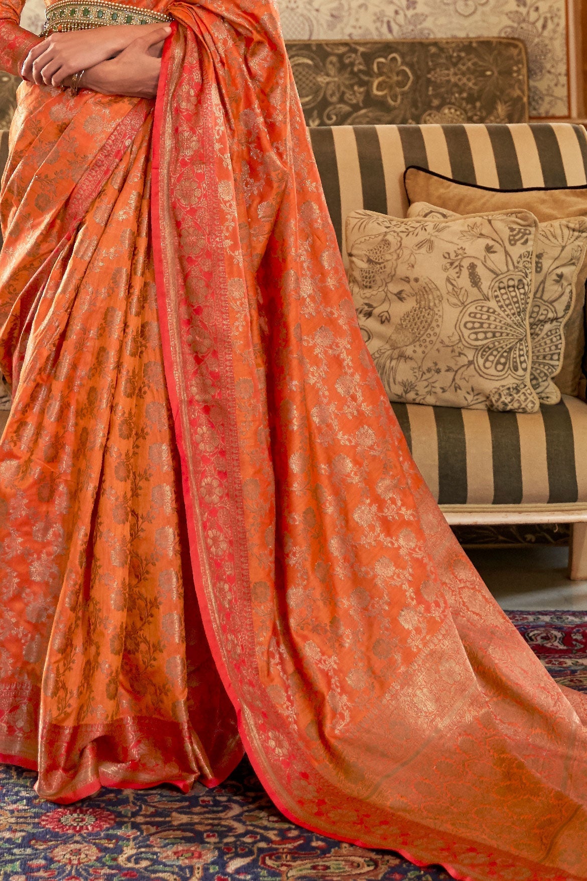 orange-woven-silk-saree-zb140049_4_SareeButa.com