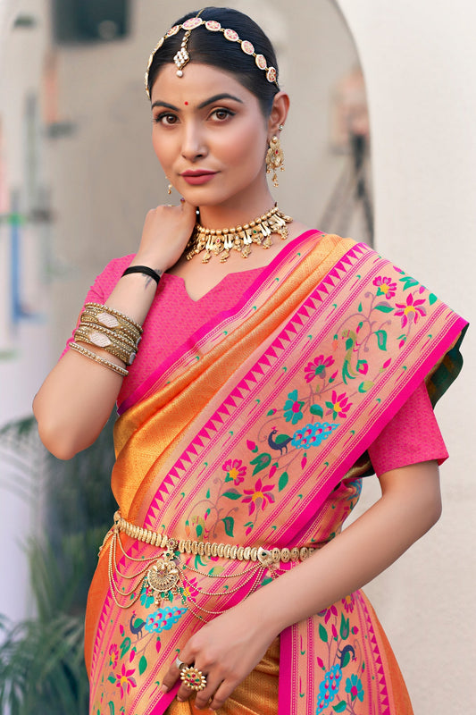 orange-paithani-saree-zb132385_2_SareeButa.com