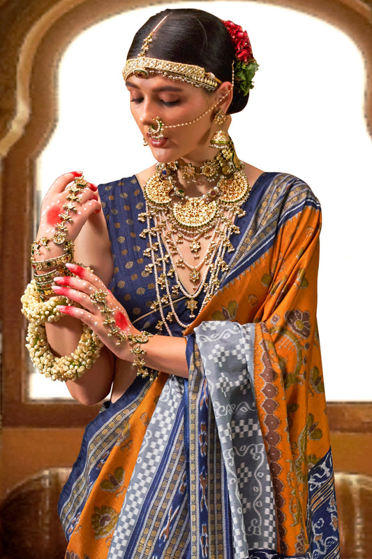 orange-printed-silk-saree-zb132064_2_SareeButa.com