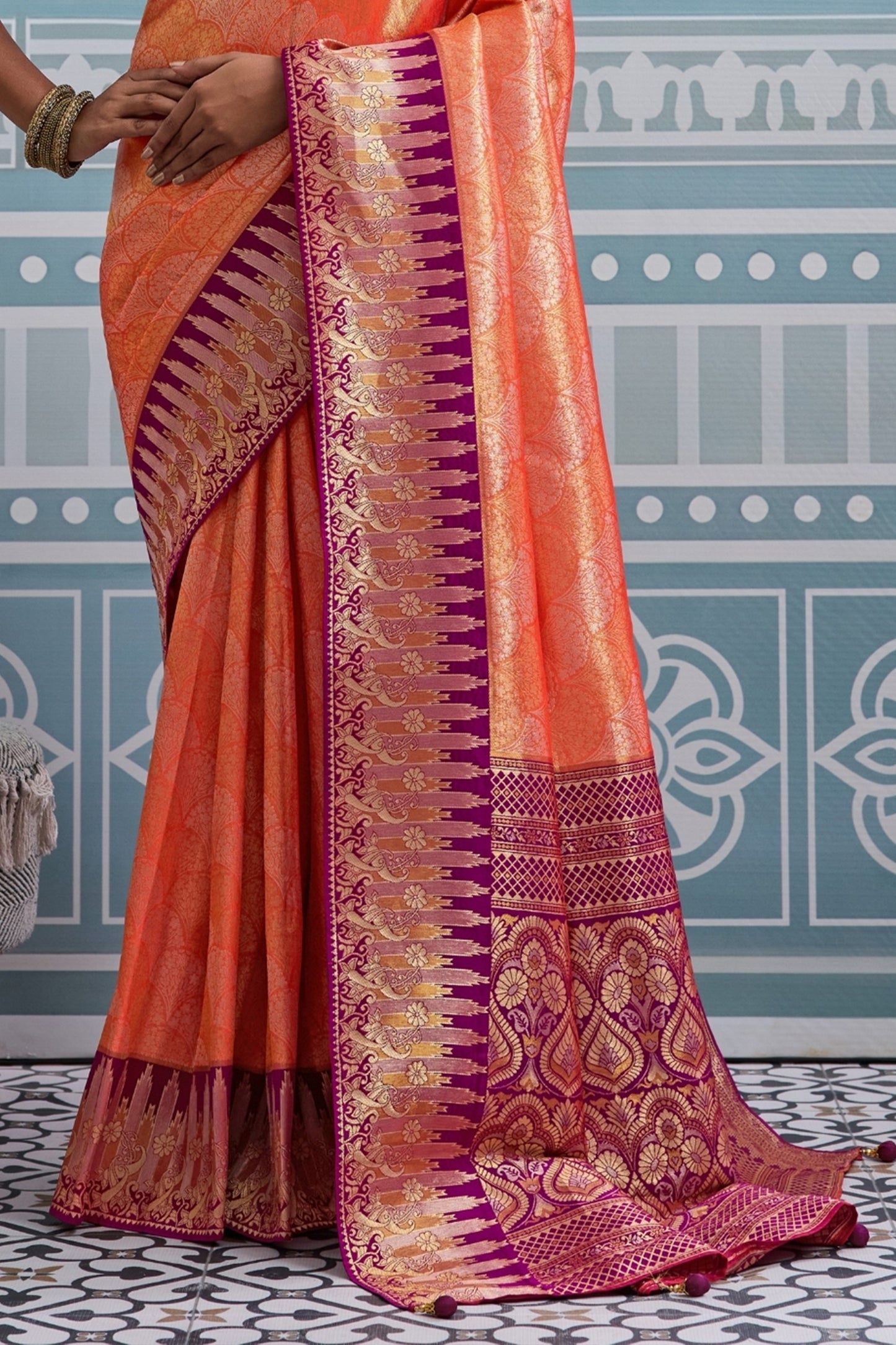 orange-and-magenta-woven-kanjivaram-silk-saree-sar10374_6_Sareebuta.com