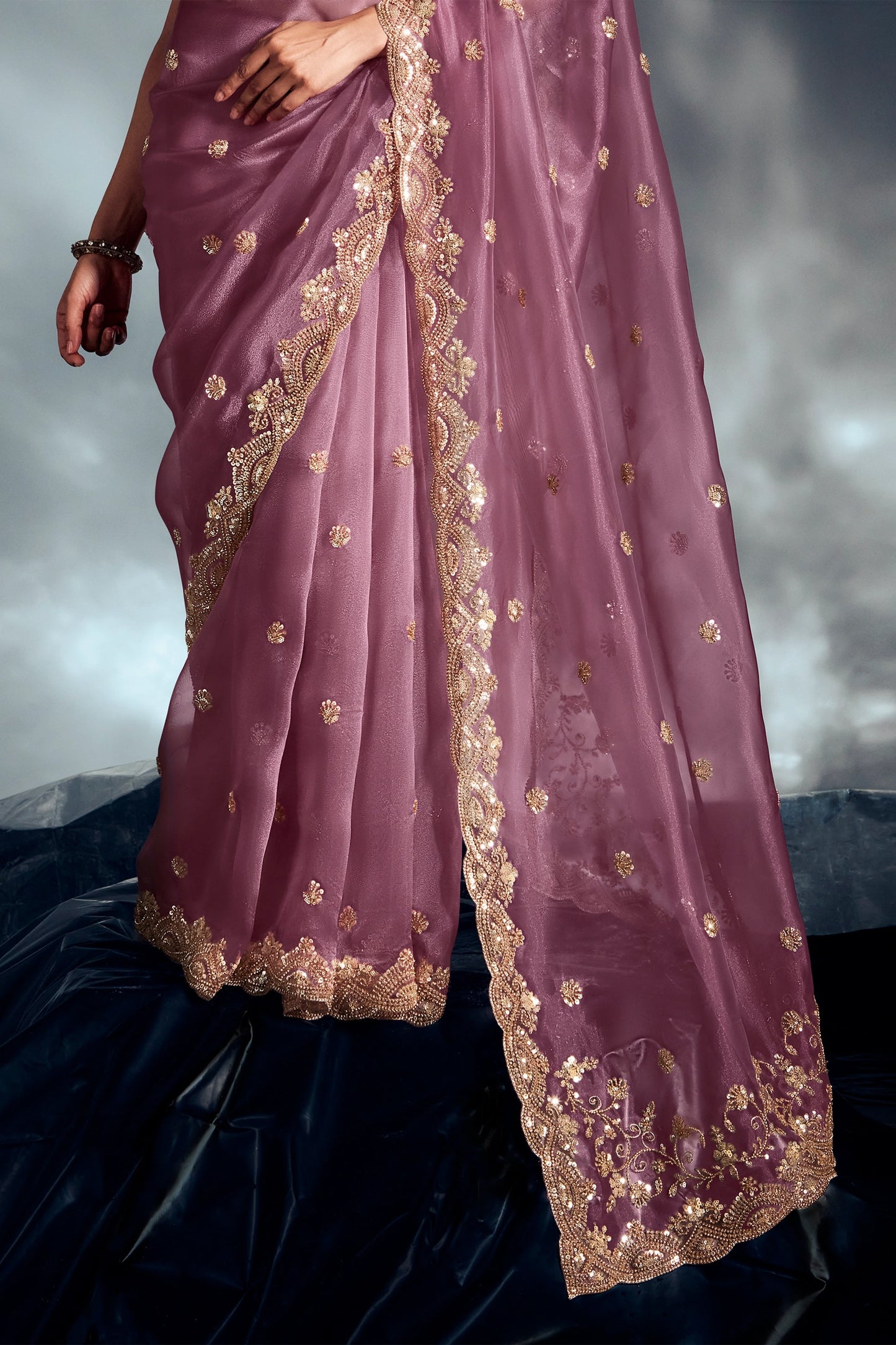 Orchid Purple Embroidered Tissue Silk Saree-SAR10216_5_SareeButa.com