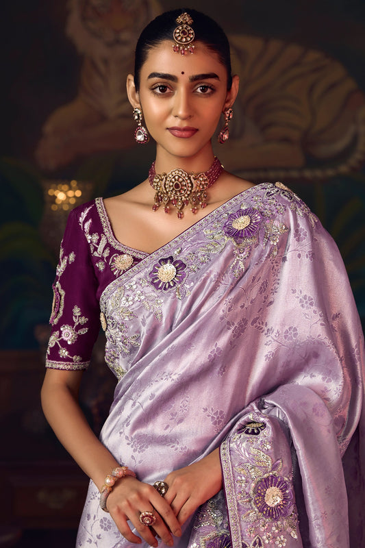 Orchid Purple Heavy Work Silk Saree-SAR10990_2_SareeButa.com