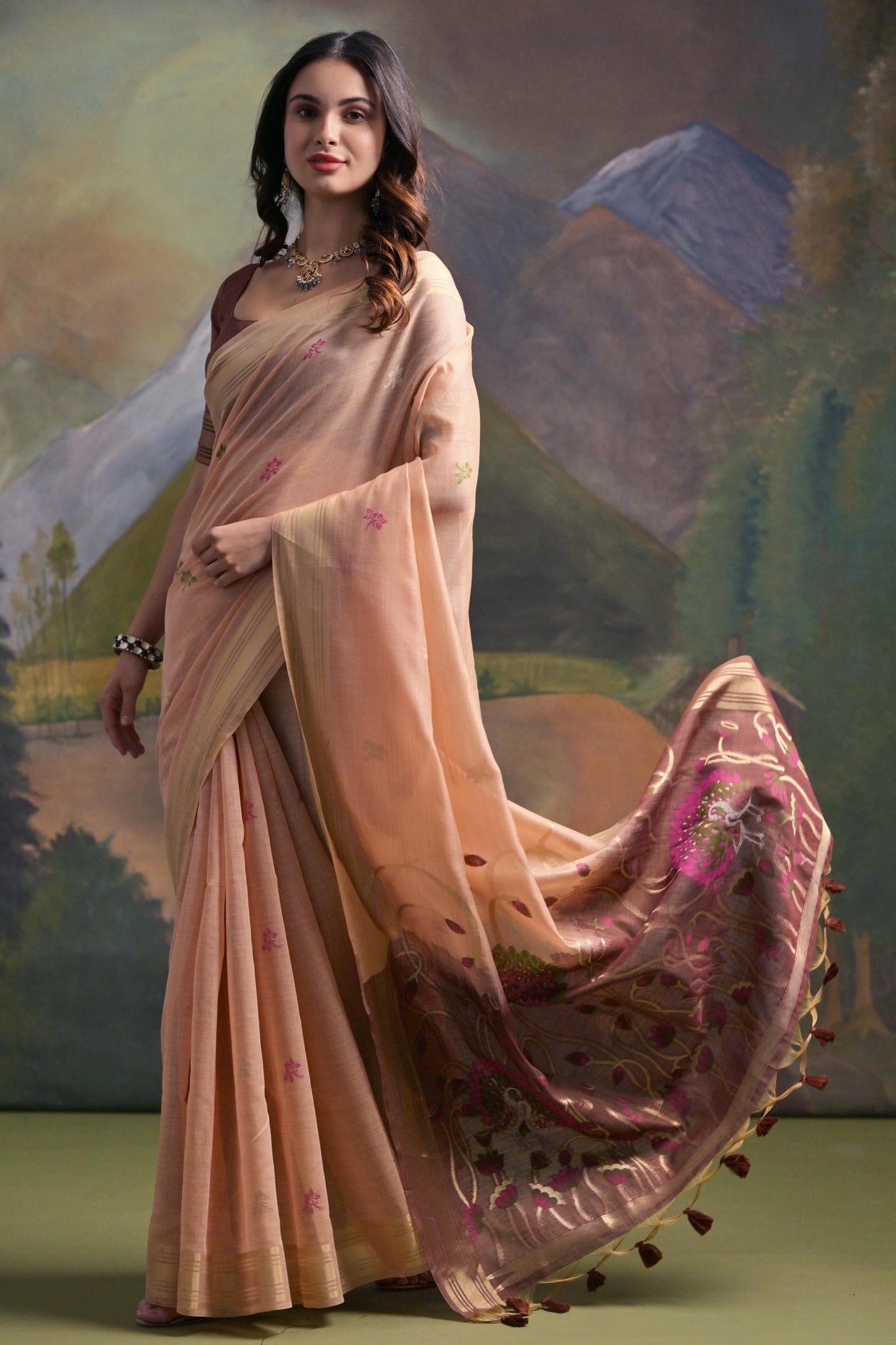 peach-woven-muga-cotton-saree-zb132636_3_SareeButa.com