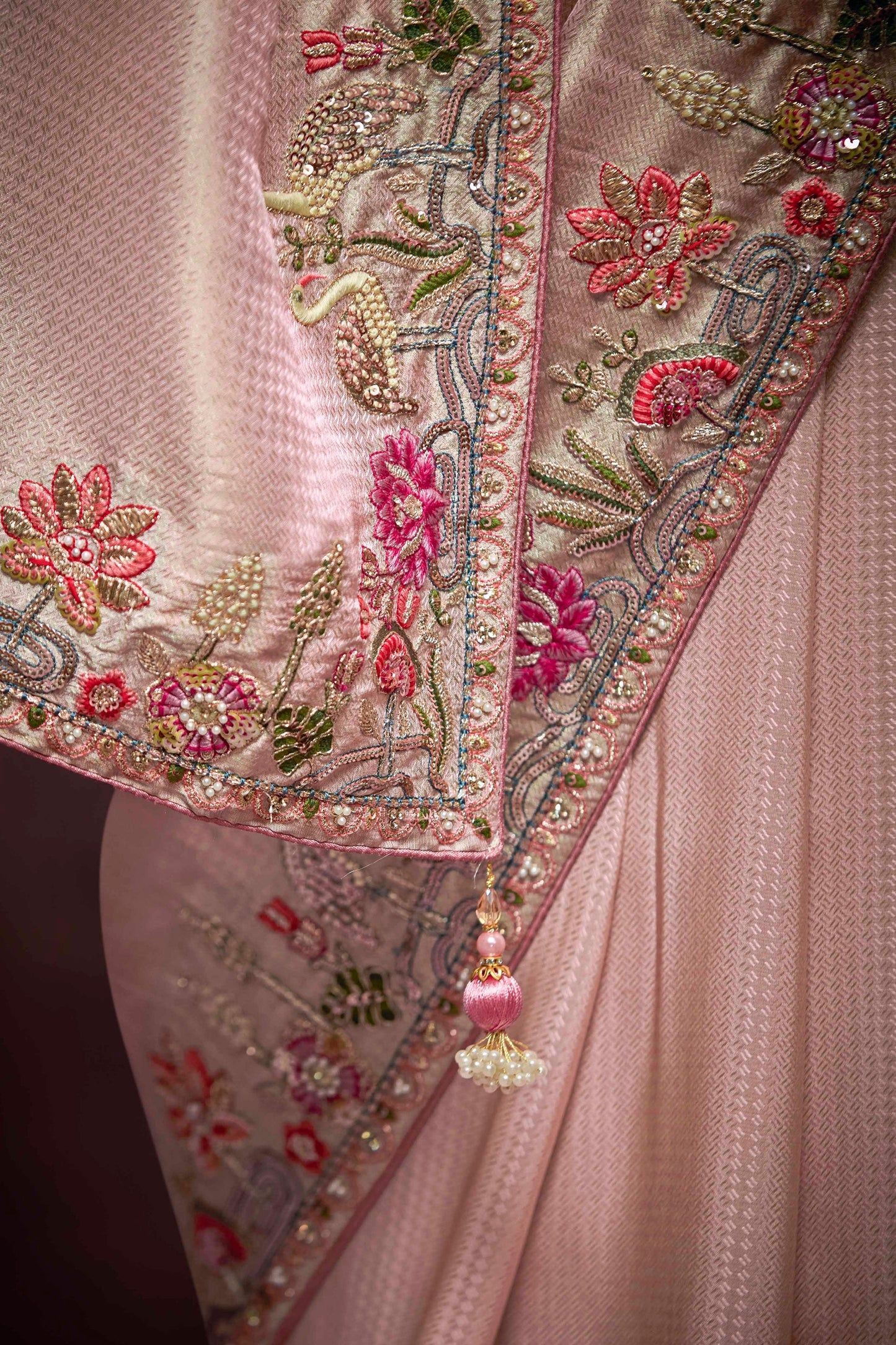 Pink Embroidered Banarasi Silk Saree-ZB133276_4_SareeButa.Com