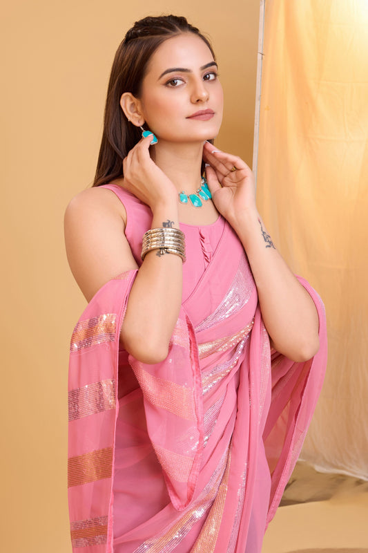 pink-georgette-sequin-saree-zb130567_2_SareeButa.com