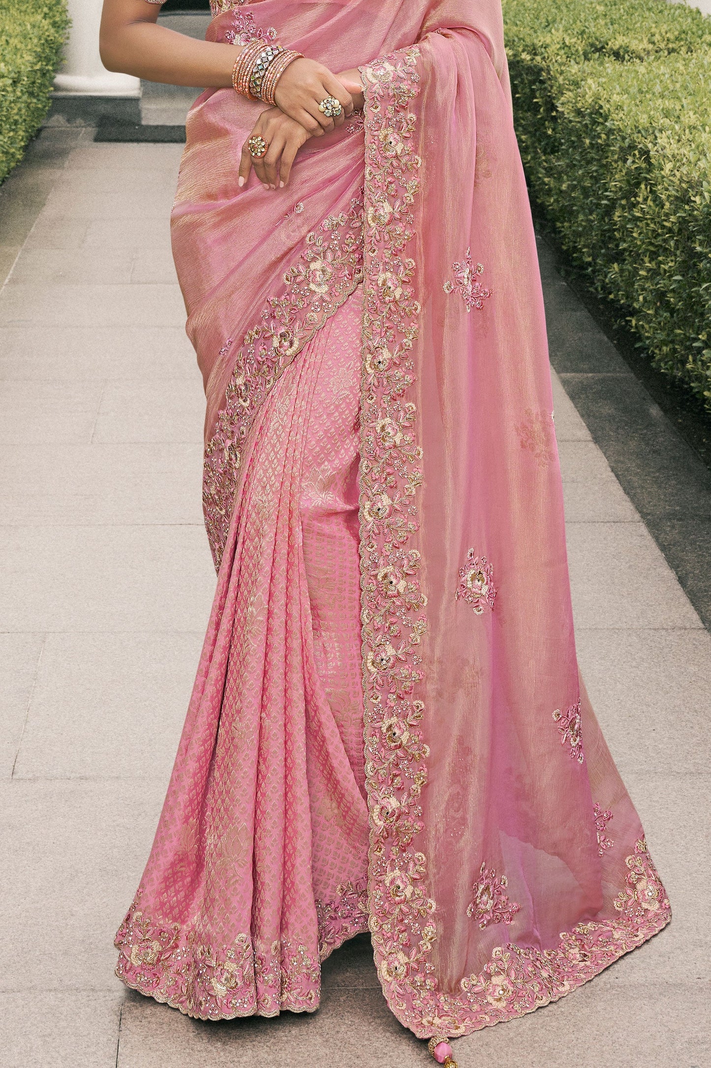 Pink Heavy Work Pure Tissue Silk Saree-ZB133304_3_SareeButa.com