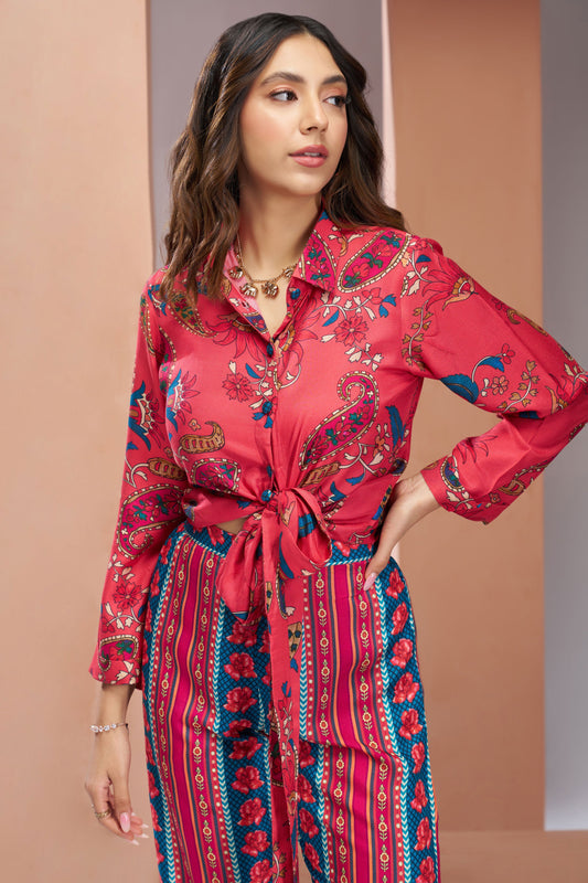 Pink Muslin Silk Cord Set-SS231_2_SareeButa.com