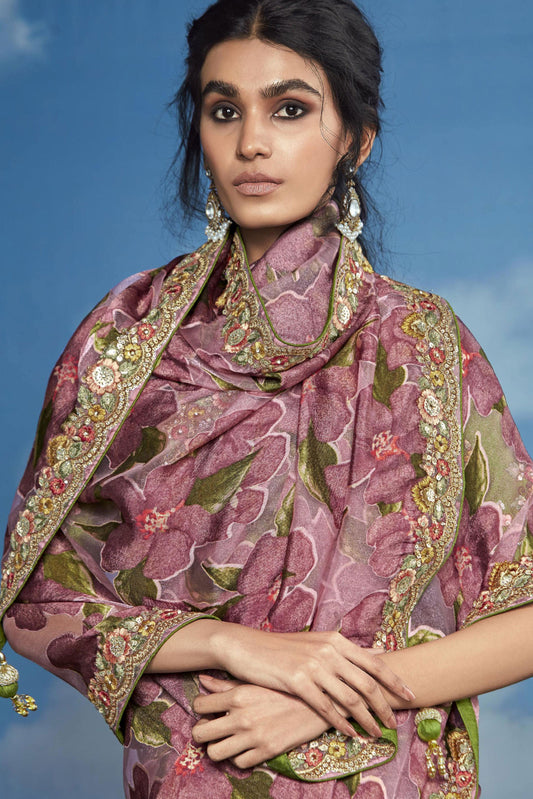 Pink Organza Brasso Saree-ZB132892_2_SareeButa.com