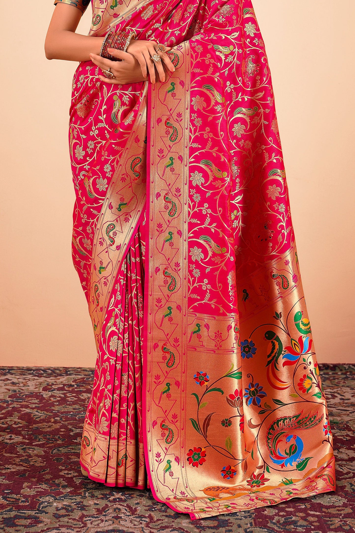 Pink Paithani Silk Saree-ZB133976_3_SareeButa.com