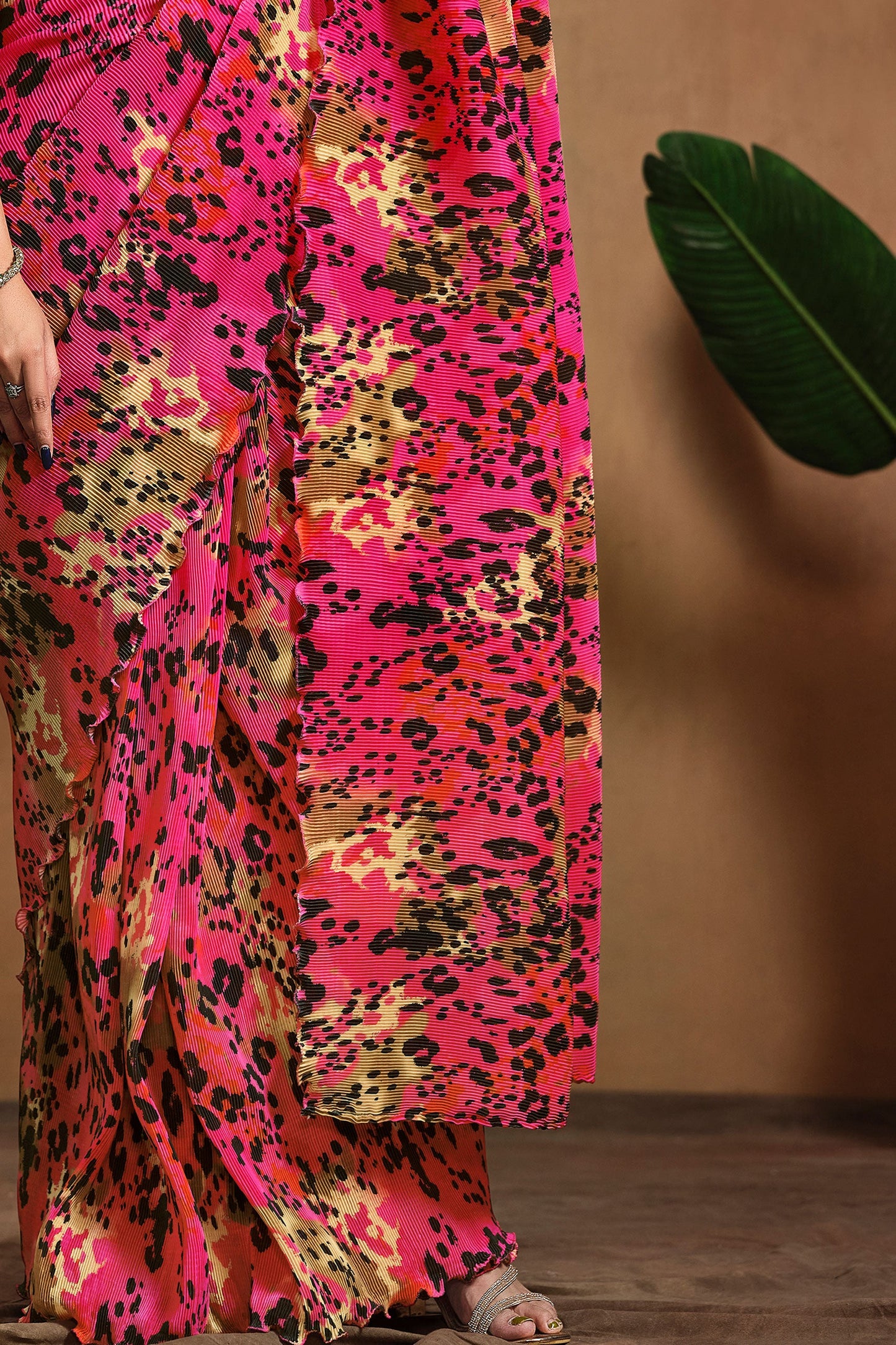 Pink Perma Pleated Readymade Saree-ZB133913_3_SareeButa.com