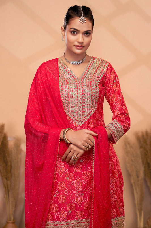 Pink Readymade Chinon Suit-SS220_2_SareeButa.com