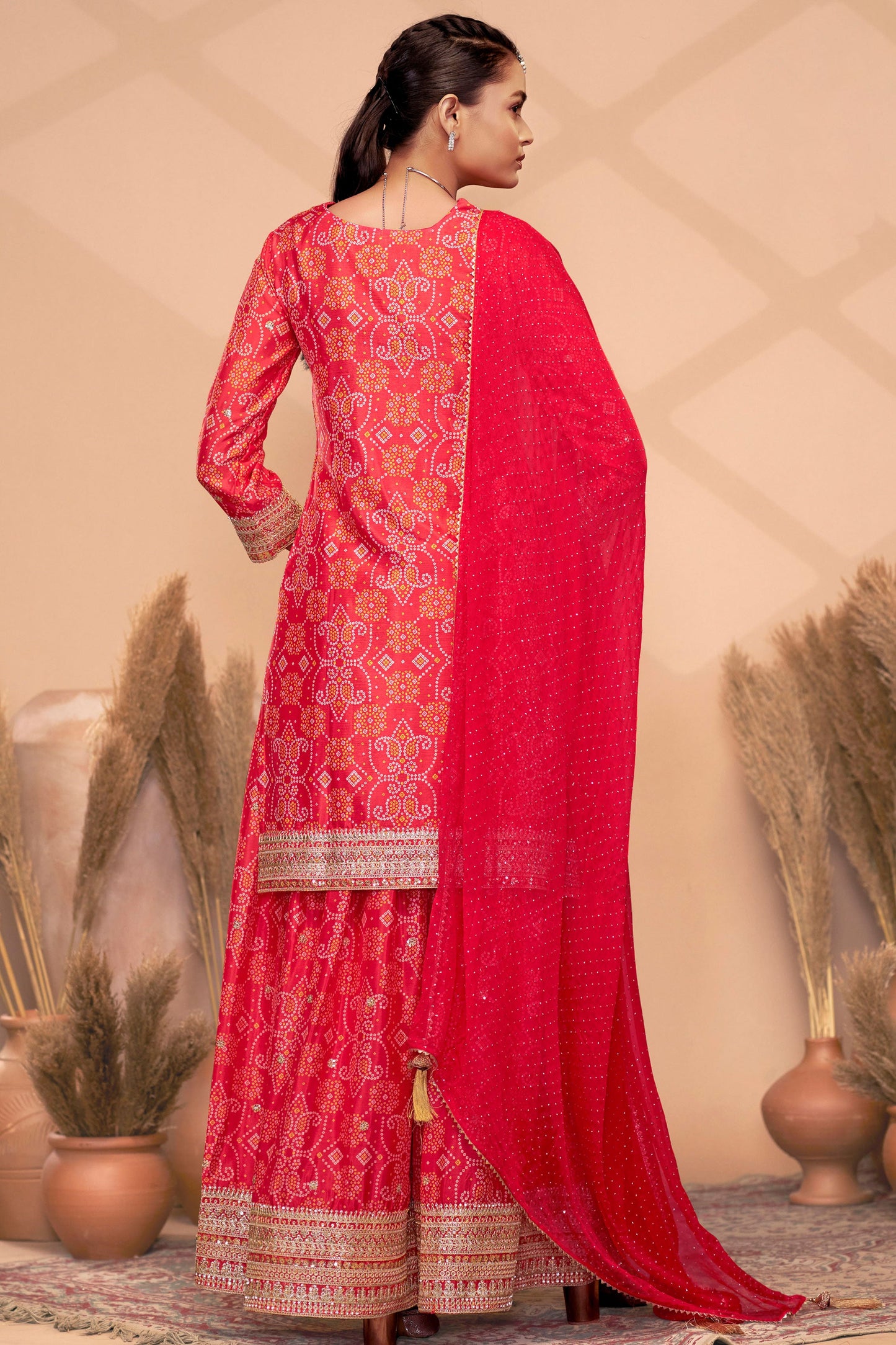 Pink Readymade Chinon Suit-SS220_4_SareeButa.com