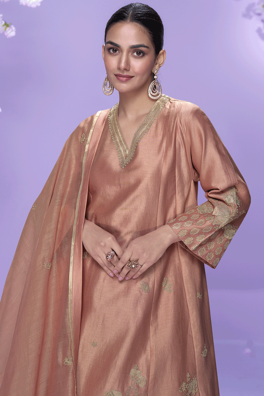 Pink Readymade Embroidered A-Line Silk Suit-SS764_2_SareeButa.com