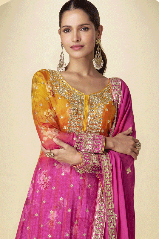 Pink Readymade Heavy Work Chinon Palazzo Suit-SS739_2_SareeButa.com