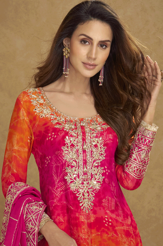 Pink Readymade Heavy Work Chinon Silk Palazzo Suit-SS755_2_SareeButa.com